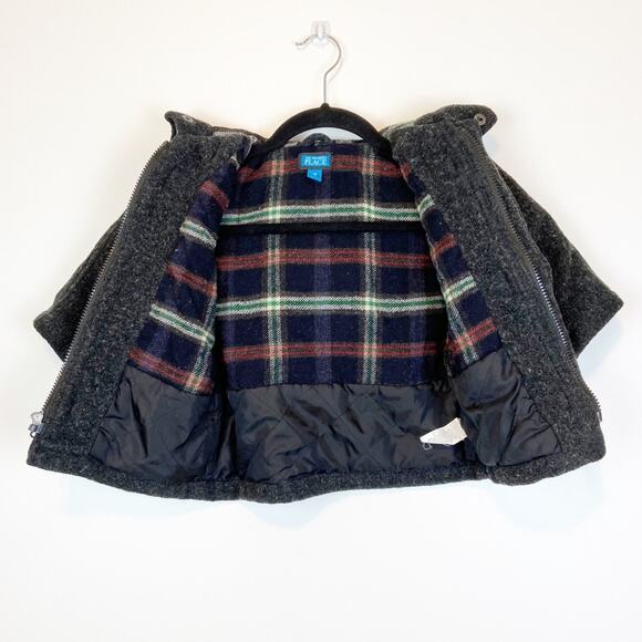 Children’s Place Boys 18M Wool Blend Coat w/Hood - Picture 4 of 8